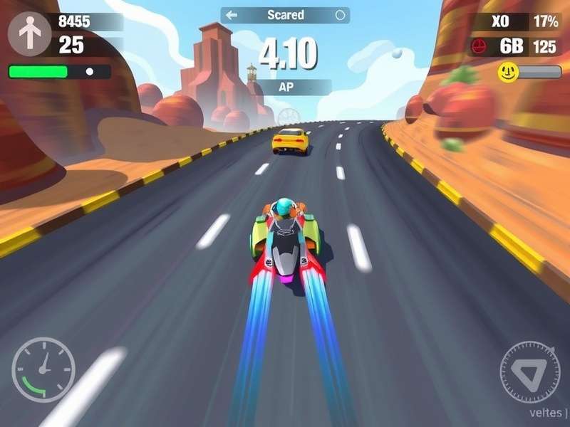 Sprint Burst Dash gameplay screenshot showing high-speed racing action